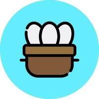 Eggs Creative Icon Design vector