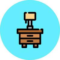 Side Table Creative Icon Design vector