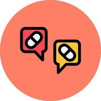 Dialogue Creative Icon Design vector