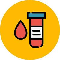 diseño de icono creativo de análisis de sangre vector