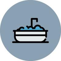 Bathtub Creative Icon Design vector