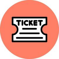 Ticket Creative Icon Design vector