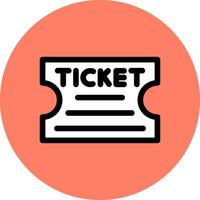 Ticket Creative Icon Design vector