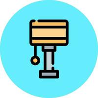 Desk Lamp Creative Icon Design vector