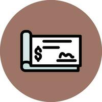 Cheque Creative Icon Design vector