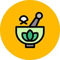 Herbal Treatment Creative Icon Design vector