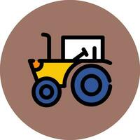 diseño de icono creativo de tractor vector