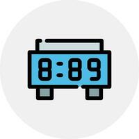 Digital Clock Creative Icon Design vector