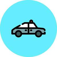 Police Car Creative Icon Design vector