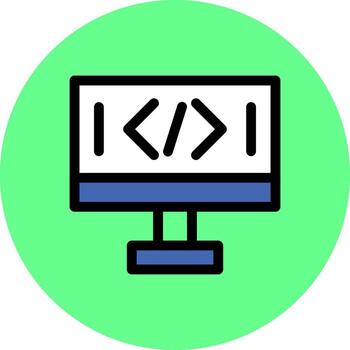 Coding Creative Icon Design vector
