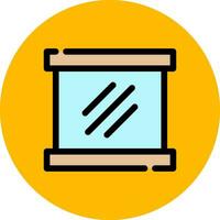 Mirror Creative Icon Design vector