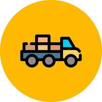 Mover Truck Creative Icon Design vector