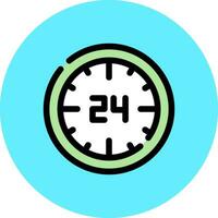 Hours Creative Icon Design vector