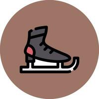 diseño de icono creativo de patines de hielo vector