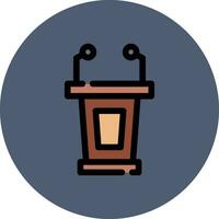 Lectern Creative Icon Design vector