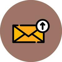 Upload Email Creative Icon Design vector