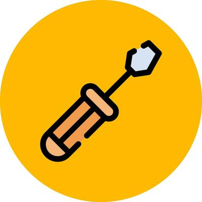 Screwdriver Creative Icon Design