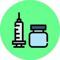 Vaccine Creative Icon Design vector