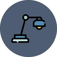 Desk Lamp Creative Icon Design vector