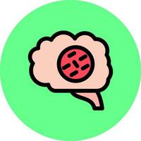 diseño de icono creativo de cáncer de cerebro vector