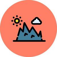 Mountain Creative Icon Design vector