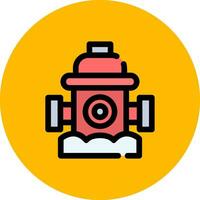 Fire Hydrant Creative Icon Design vector