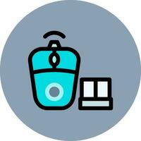 Wireless Mouse Creative Icon Design vector