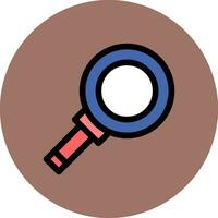 Magnifying Creative Icon Design vector