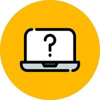 Question Mark Creative Icon Design vector