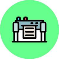 diseño de icono creativo de plotter vector