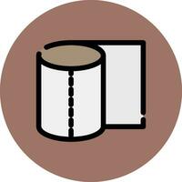 Tissue Roll Creative Icon Design vector