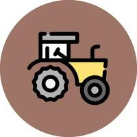 diseño de icono creativo de tractor vector