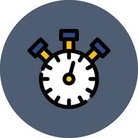 Stopwatch Creative Icon Design vector