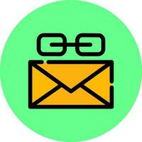 Email Link Creative Icon Design vector