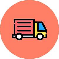 Delivery Truck Creative Icon Design vector