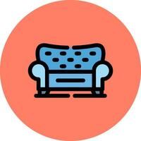 Sofa Creative Icon Design vector