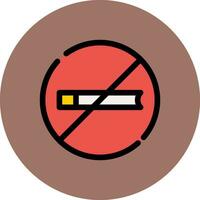 No Smoking Creative Icon Design vector