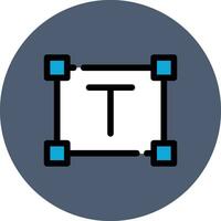 Text Size Creative Icon Design vector