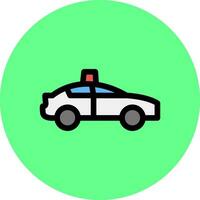 Police Car Creative Icon Design vector