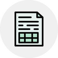 Spreadsheet Creative Icon Design vector