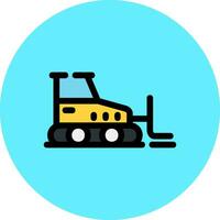 Bulldozer Creative Icon Design vector