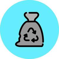 Garbage bag Creative Icon Design vector