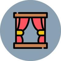 Curtain Creative Icon Design vector