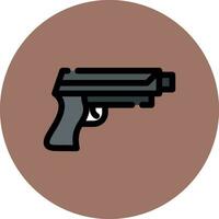 Gun Creative Icon Design vector