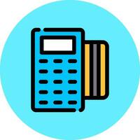 Pos Terminal Creative Icon Design vector