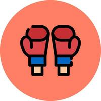 Boxing Gloves Creative Icon Design vector