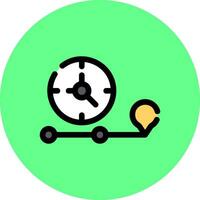Time Line Creative Icon Design vector