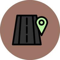 Road Location Creative Icon Design vector