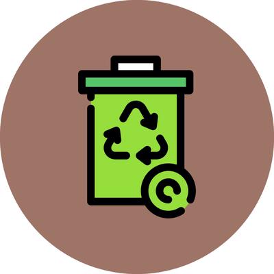 Recycle Bin Creative Icon Design
