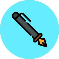 diseño de icono creativo de pluma estilográfica vector